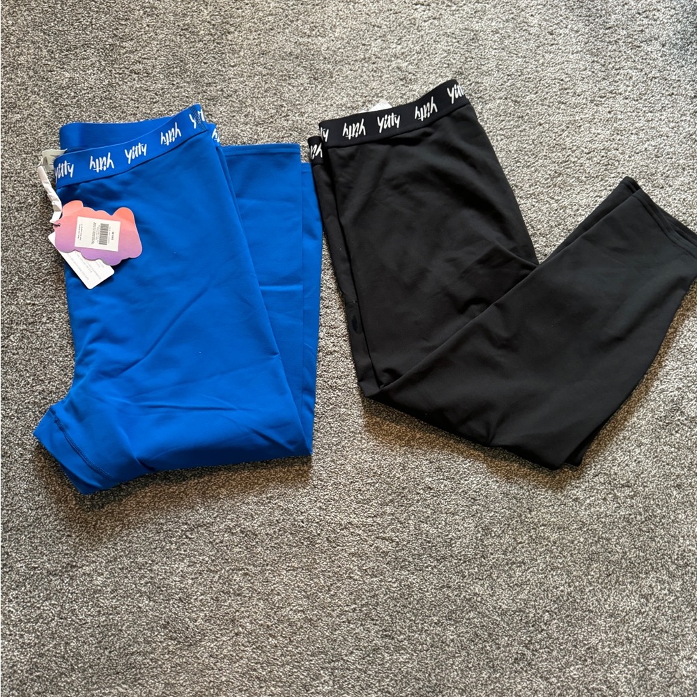Blue NWT AND Black NWOT YITTY leggings, 2X